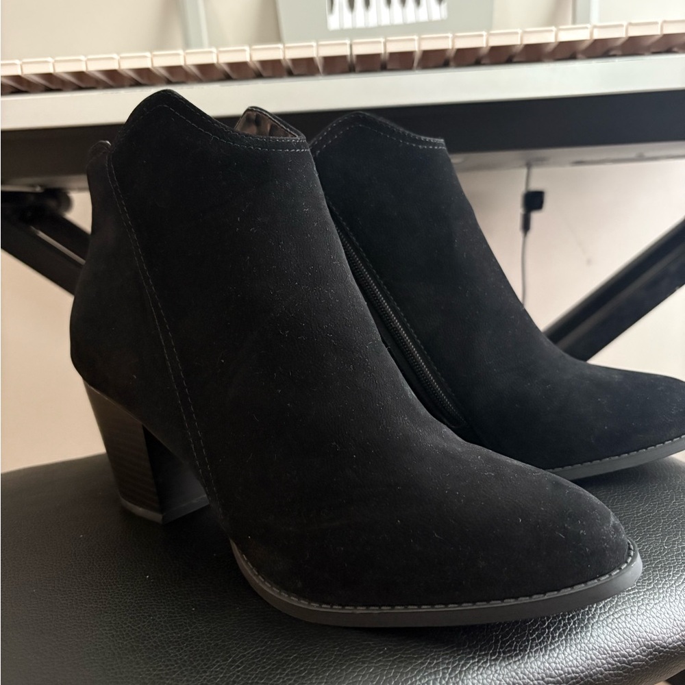Black Suede Ankle Boots
